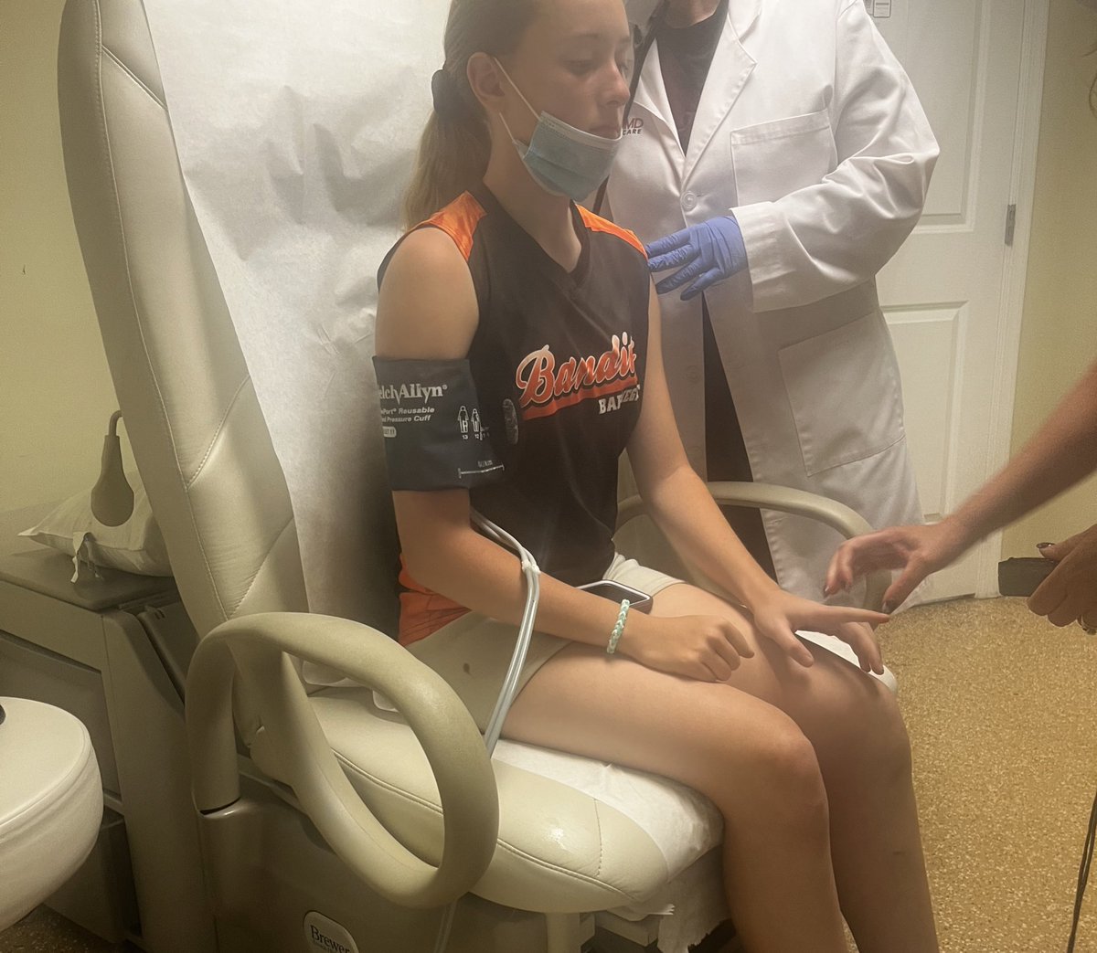 A mask is very important, Close call last night while Bella was coaching she got a ball right to the nose/face. Thank God after a lot of blood her nose isn’t broken❤️🙏🏼