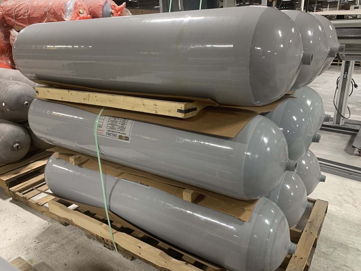wiretough's tweet photo. Have nine 200L ANSI/NGV-2 tanks ready to ship. Regularly $2570 each, right now $2000. Contact Chad Morrin for details. #cng #rng #cylinders #tanks #green #renewableenergy #sale https://t.co/MMoMzULuSg