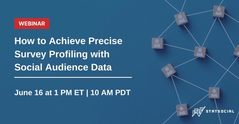Cint (@cintgroup) on Twitter photo Curious about how to use social audience data to improve your survey profiling? Be sure to attend the <a href="/StatSocial/">StatSocial</a> webinar tomorrow on how social audience data is transforming market research initiatives.
Register here: lnkd.in/g_6m5ASw Curious about how to use social audience data to improve your survey profiling? Be sure to attend the <a href="/StatSocial/">StatSocial</a> webinar tomorrow on how social audience data is transforming market research initiatives.
Register here: lnkd.in/g_6m5ASw