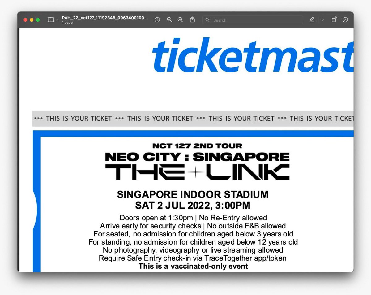 lunalee0208's tweet photo. WTS NCT 127 [Neo City : Singapore - The Link] 
🗓 2nd July 2022  
📍Standing Pen A

DM me for price!! ( preferably based in 🇮🇩)
very trusted guys don’t worry!! 

#nct127  #NCT127_NEOCITY_THE_LINK  #Singapore https://t.co/LTI3AKbEsa