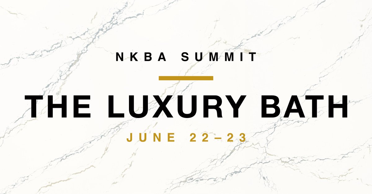 We are proud to sponsor the #NKBASummit: The Luxury Bath June 22-23. Join us for a two-day virtual event featuring <a href="/thenkba/">The NKBA</a> research, industry experts, and exciting giveaways. 

Register: bit.ly/3mouIn7