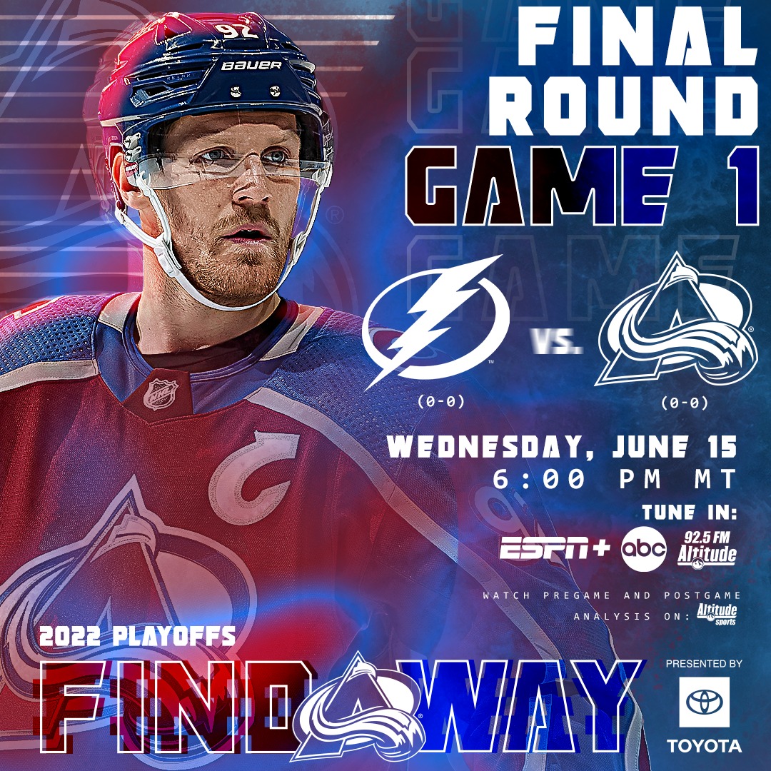 Atty3C's tweet photo. After 20 years, my AVS are back in the Stanley Cup Finals!!! Tonight is Game 1!!

I don't know if I should break my superstition and watch the game.  They have done great all season and i've only seen a handful of games.. 🤔🤔😂😂
GO AVS!! #BRINGTHECUPHOME #GOAVS #FINDAWAY https://t.co/755dDy22xc