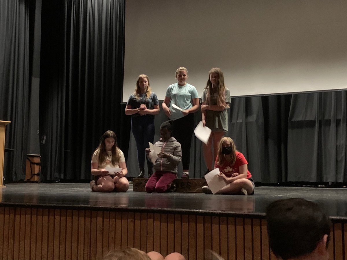 Ending the year with Readers Theatre 🎭 students choose their favourite children’s book or nursery rhyme…So much Fun! #chickachickaboomboom <a href="/nasismiddle/">Nashwaaksis Middle</a> <a href="/ASDWLimelight/">ASD-W Limelight</a>