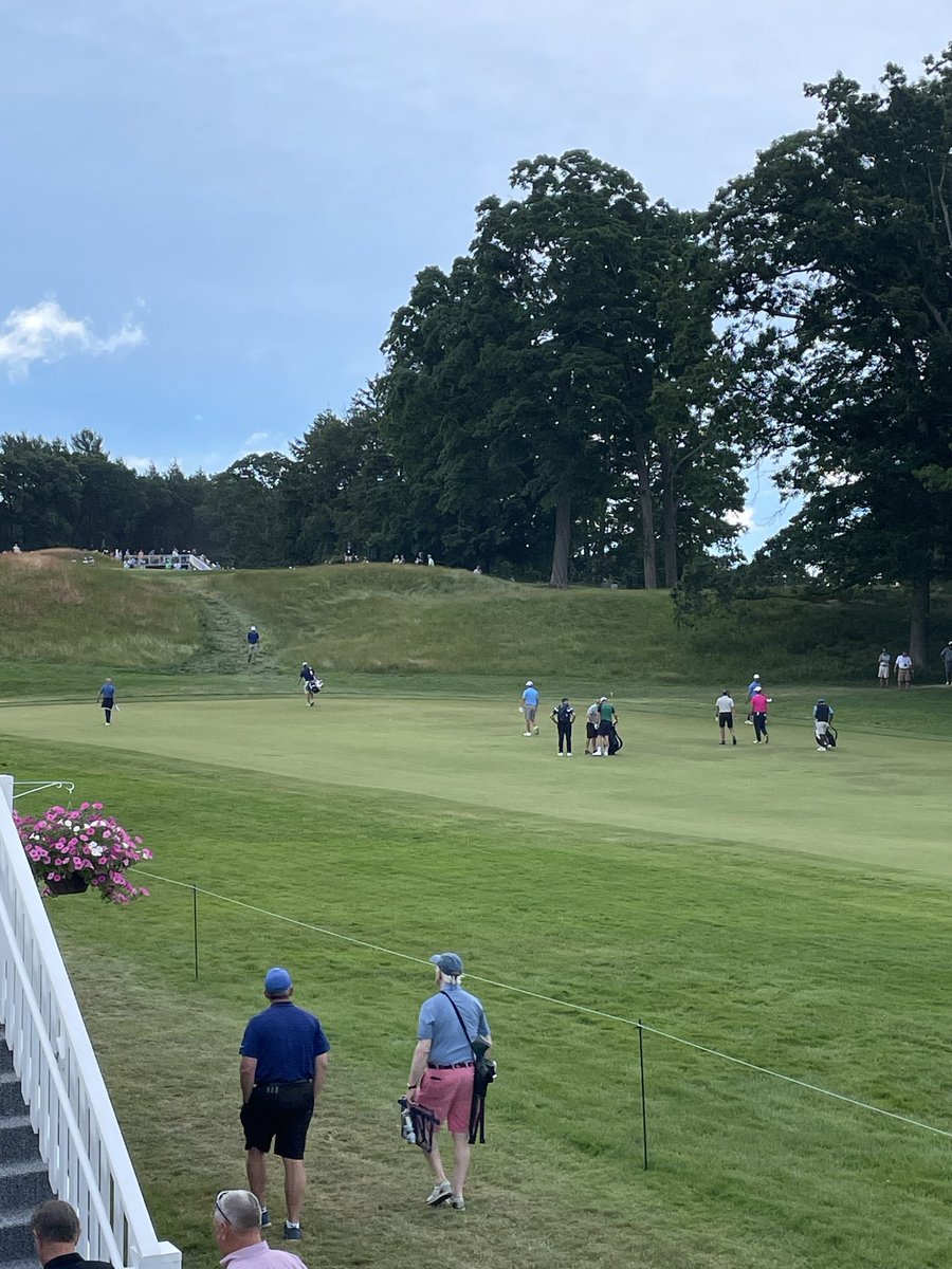 Hanging out at US Open golf at Brookline.
