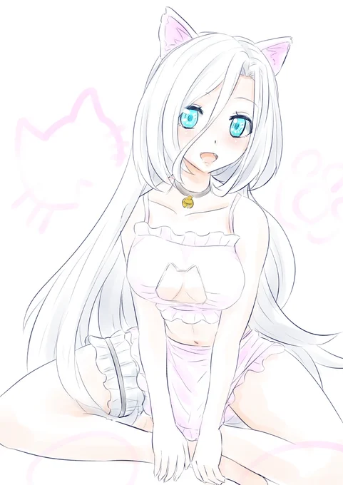 最近お疲れ気味なので、癒しのための落書きが捗ります(*'▽')にゃ～ん=^_^= 