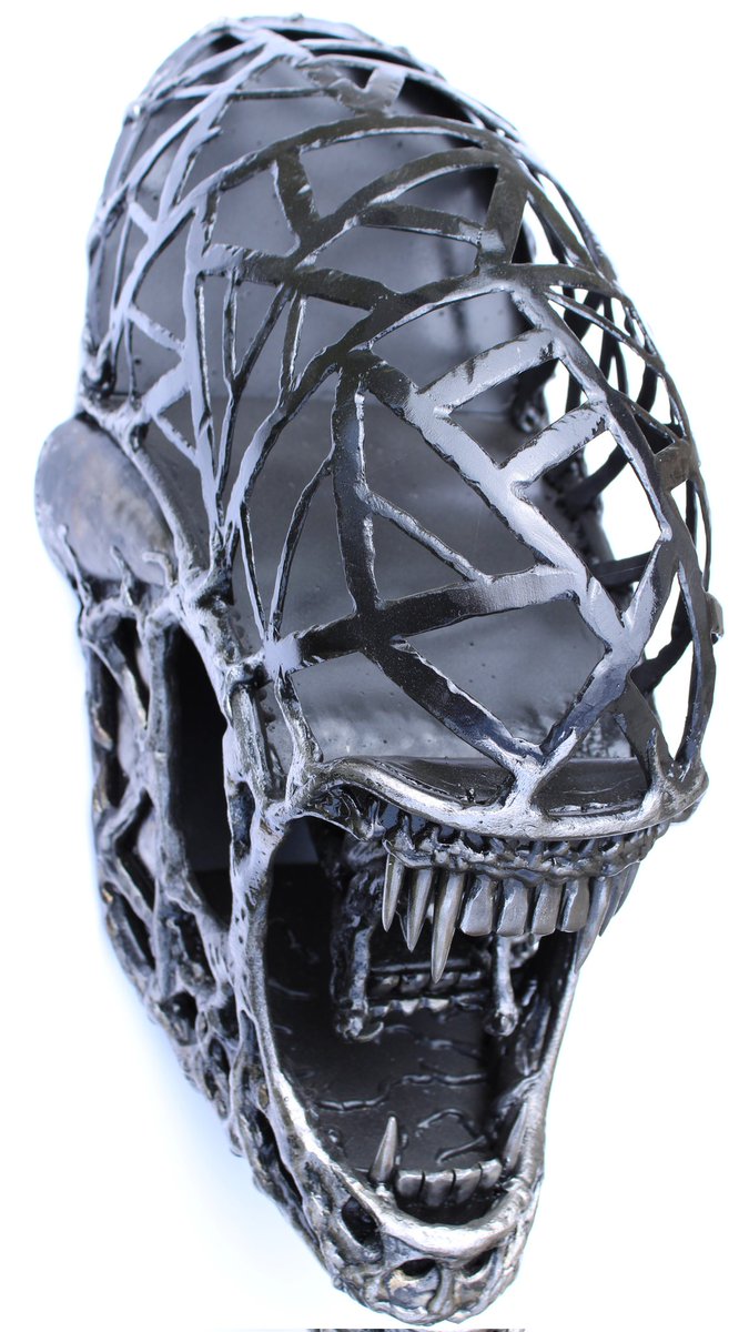 forgednature's tweet photo. Giger Alien 
All metal wall art sculpture.
Side project, artist representation of the Xeno from the classic 1979 movie. https://t.co/yl0v6HlYy1