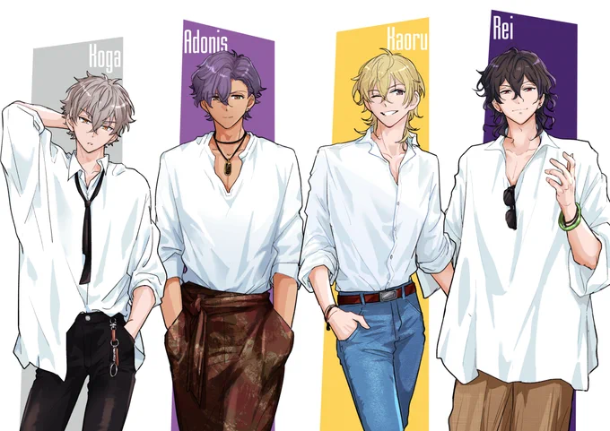 白シャツ💜🦇🥼 