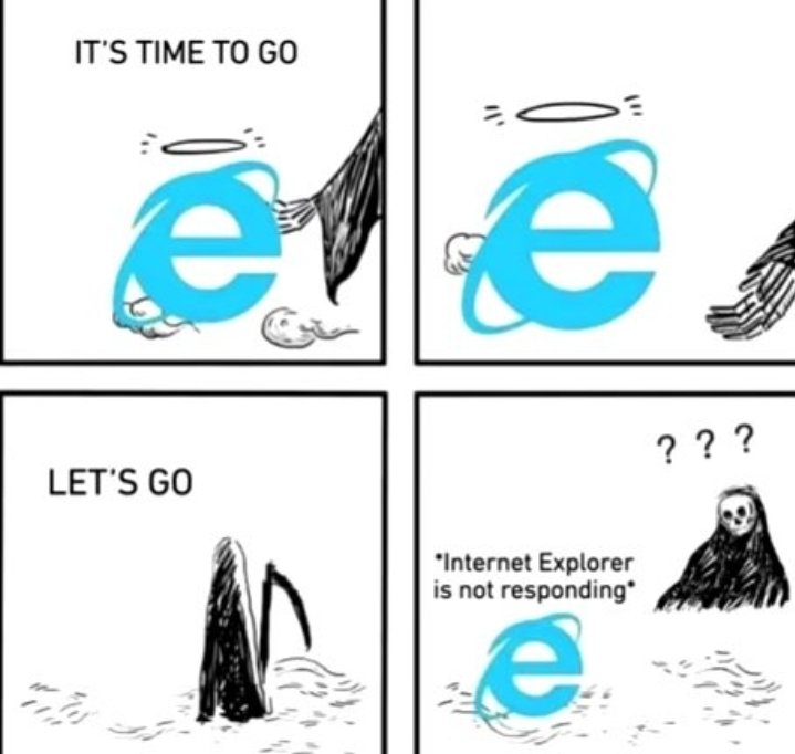 AngleyDigitalM's tweet image. RIP Internet Explorer 
After 27 years it is being shut down.
I will not miss it 😆
#InternetExplorerShutDown #InternetExplorer #ripinternetexplorer #Microsoft