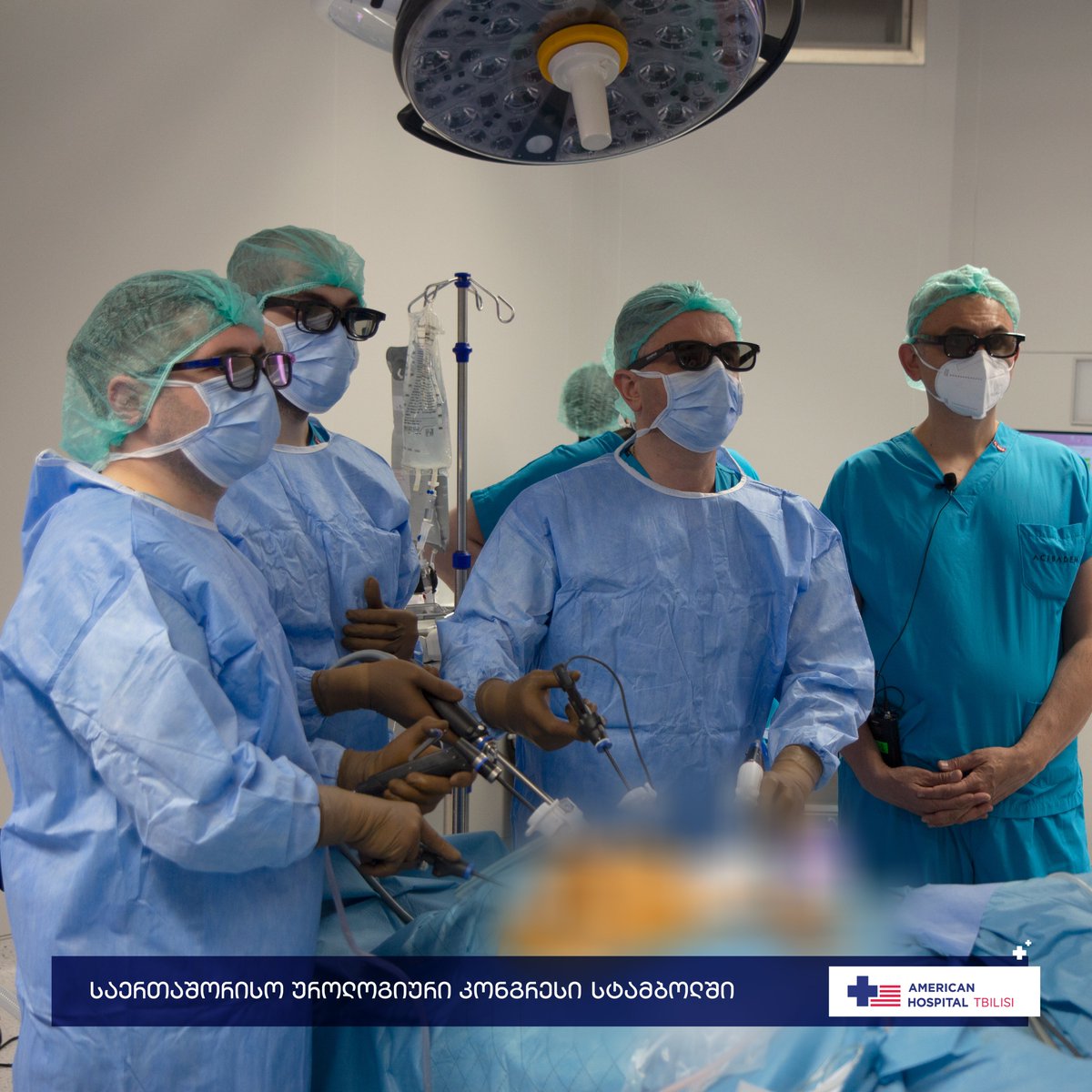AmericanTbilisi's tweet photo. 📍 On May 26-28, The International Urological Congress was held in Istanbul,  attended by up to 1,000 urologists from 67 countries.

✨ There, Professor Dr. Davit Nikoleishvili and the AHT urology team performed a Laparoscopic Radical Prostatectomy. https://t.co/EBUwmfHUZu