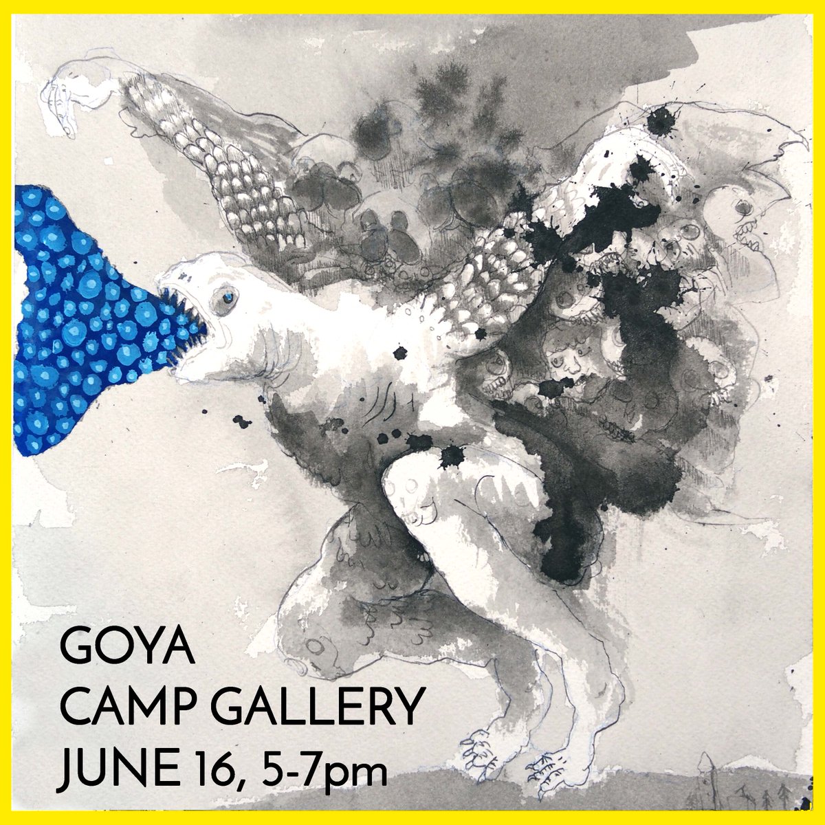 jaclahav's tweet photo. Goya Drawings! Show opens friday June 16, 5-7pm. Ill be there if yer in Westport CT!
➡️ works for sale online if ya want one : https://t.co/85lfOURu5U

This is the first exhibition of my Goya drawings, over 80 drawings referencing Goya's Los Caprichos. https://t.co/ybvniS4xap