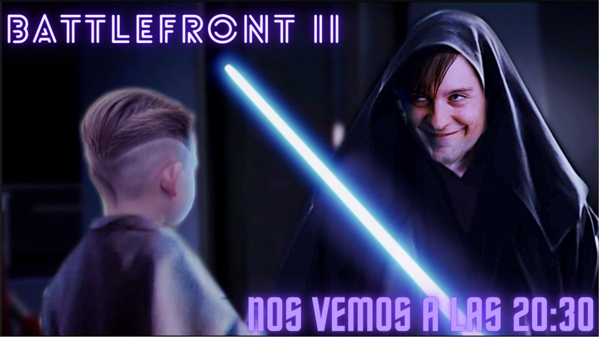 kimonodorado's tweet photo. Os espero en Twitch, hoy toca Battlefront II 😏
https://t.co/62TdScuuQe

"Vente pacá padawan, solo te voy a recortar el pelo" 😈 https://t.co/mDmk1xjXkY