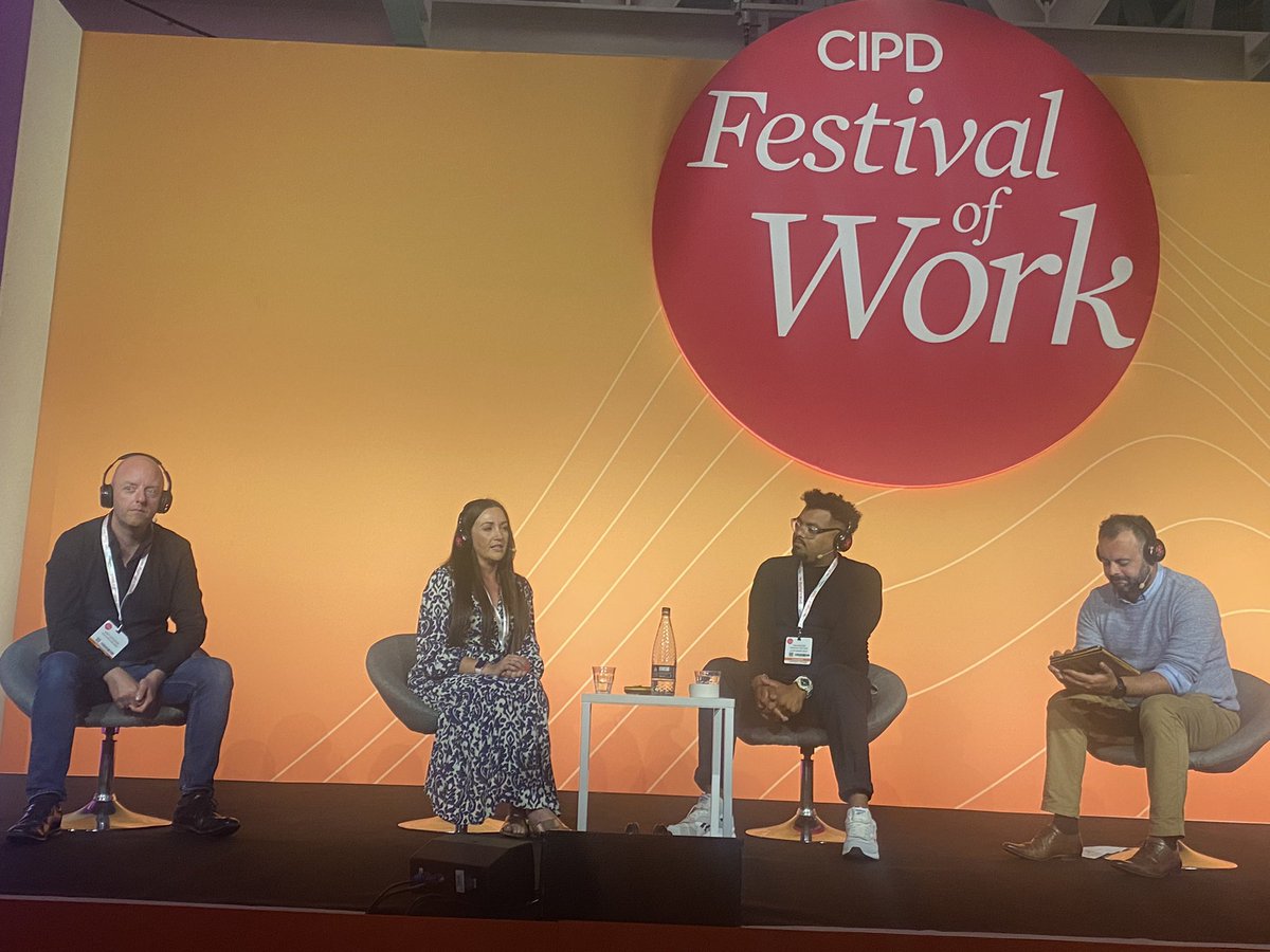 Great panel on collaboration and engagement in hybrid teams. #FestivalofWork #CIPD