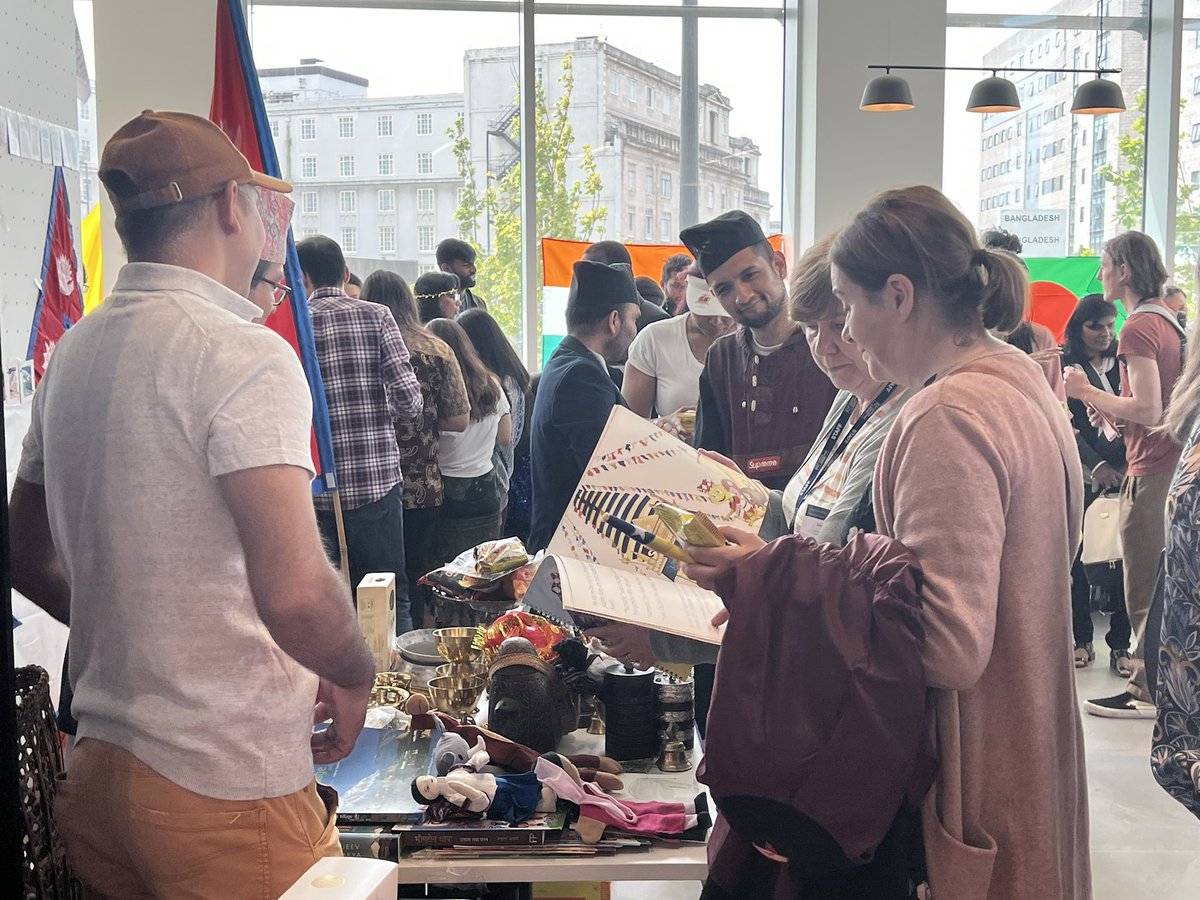 LJMUNepal's tweet photo. LJMU students sharing Nepali culture @LJMU Students at the Heart event 🙏🏽❤️🇳🇵❤️🙏🏽 https://t.co/gXQnJ1QKg7