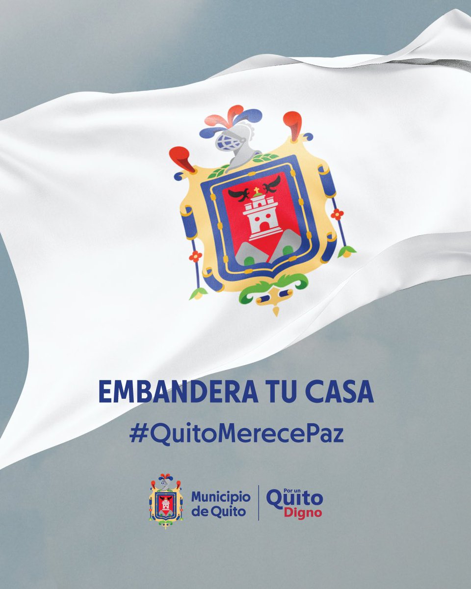 MunicipioQuito's tweet photo. Quito te necesita más que nunca. Embandera tu casa y ondea una imagen de paz. Una bandera blanca por #Ecuador.
#QuitoMerecePaz https://t.co/en27jIqsJZ