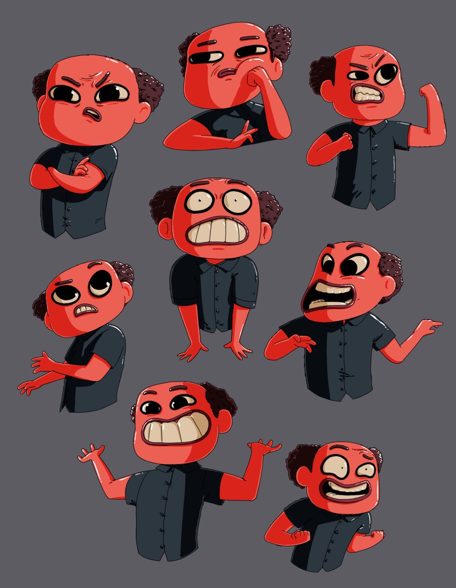 This little guy is clearly following the stock market 😬

#characterdesign #cartoon