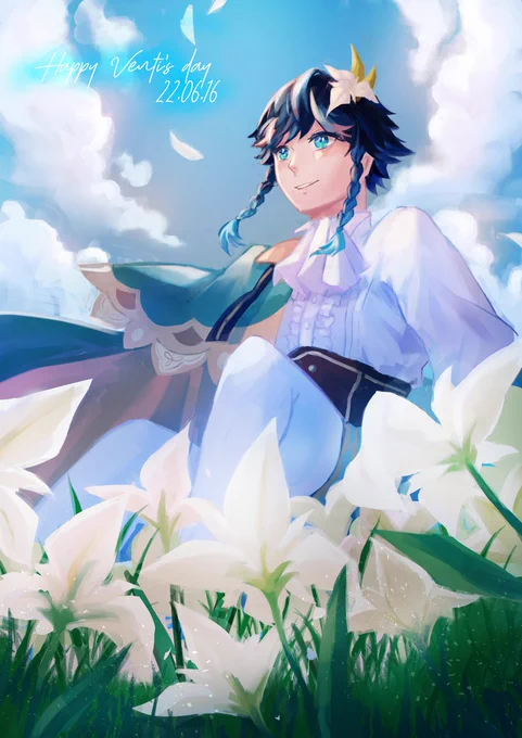a gentle breeze under blue sky

----------------

Happy Birthday, my favorite archon 