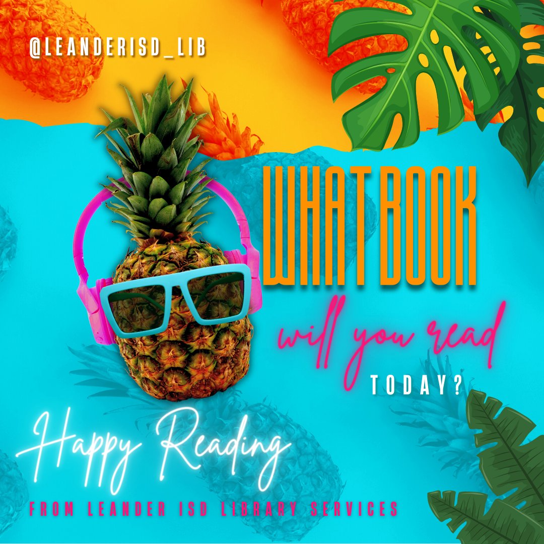 LeanderISD's tweet image. Stay cool inside &amp;amp; read some of great books all available on our SORA digital library | Support info here: elemlibguides.leanderisd.org/digitallibrary 
#SR4A #leanderisdlib #1LISD