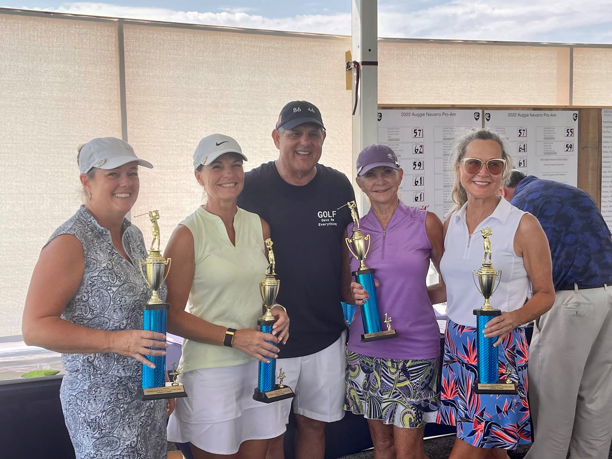 The Eaton Roofing team and defending champs got another first place win at the Auggie Navarro Scholarship Foundation Pro Am over the weekend! Nice work, ladies! 🏌🏼‍♀️🏆👏🏼