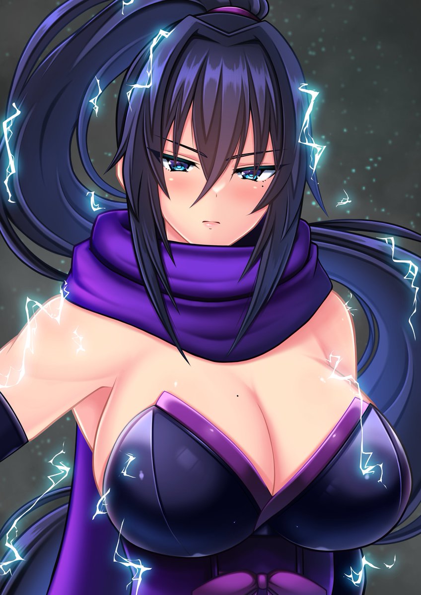 久しぶりに退魔師の夜雲姐さん。初期は雷属性で雷兎の異名がありました。 