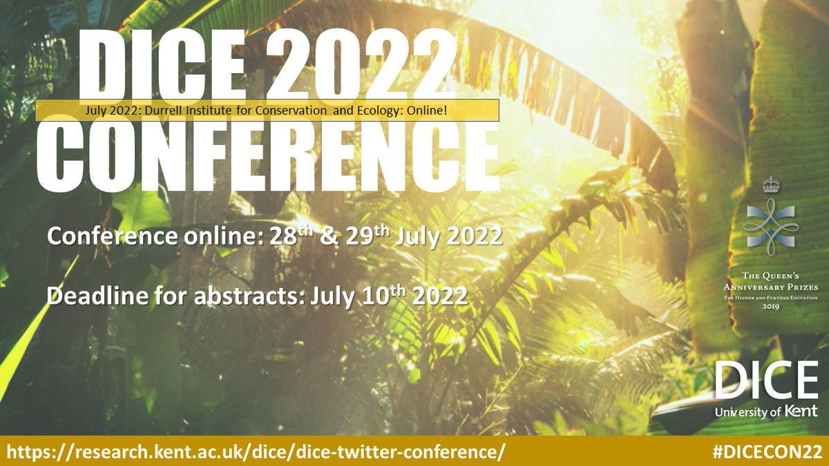DICE TWITTER CONFERENCE 2022! We're holding a Twitter conference on July 28th &amp; 29th to showcase the work of DICE students, staff and alumni.

Everyone is welcome to participate so please visit the conference website to find out more: research.kent.ac.uk/dice/dice-twit… #DICECON22