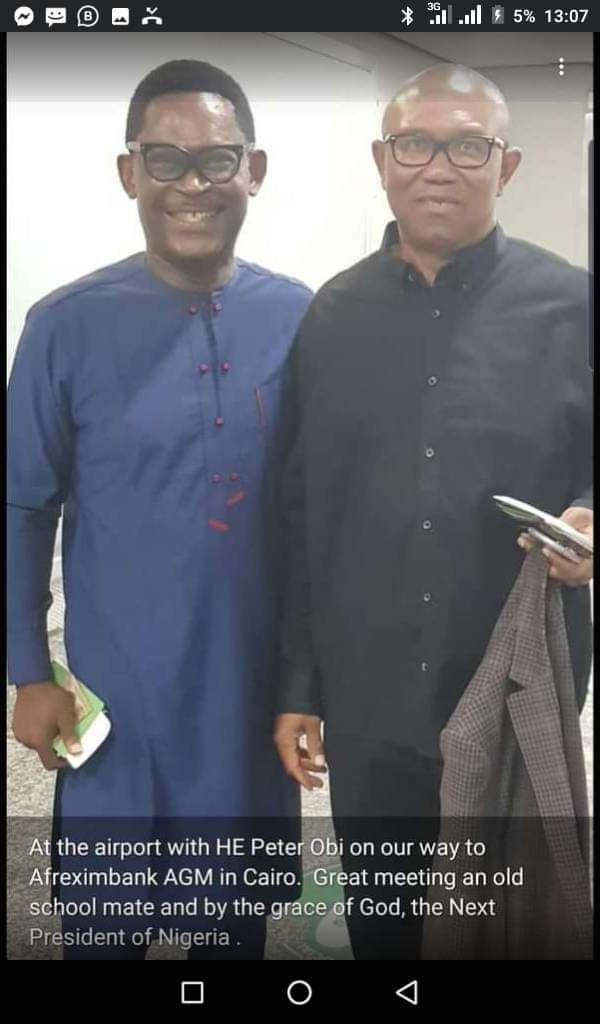 Incoming in Egypt to learn about power for the benefits of Nigerians. New name for Nigeria is Afreximbank 😂😂😂😂

3 days pere...

Eskeleeeeee!!! 😏😏😏😏

By the way, BAT is in Ekiti for grassroot politics. 
#PeterObi
#BAT2023
#Nigeria