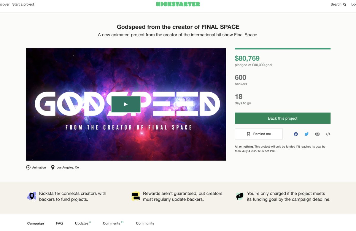OlanRogers's tweet photo. FULLY FUNDED! In 2hrs😱 https://t.co/WW1w9H2x8X