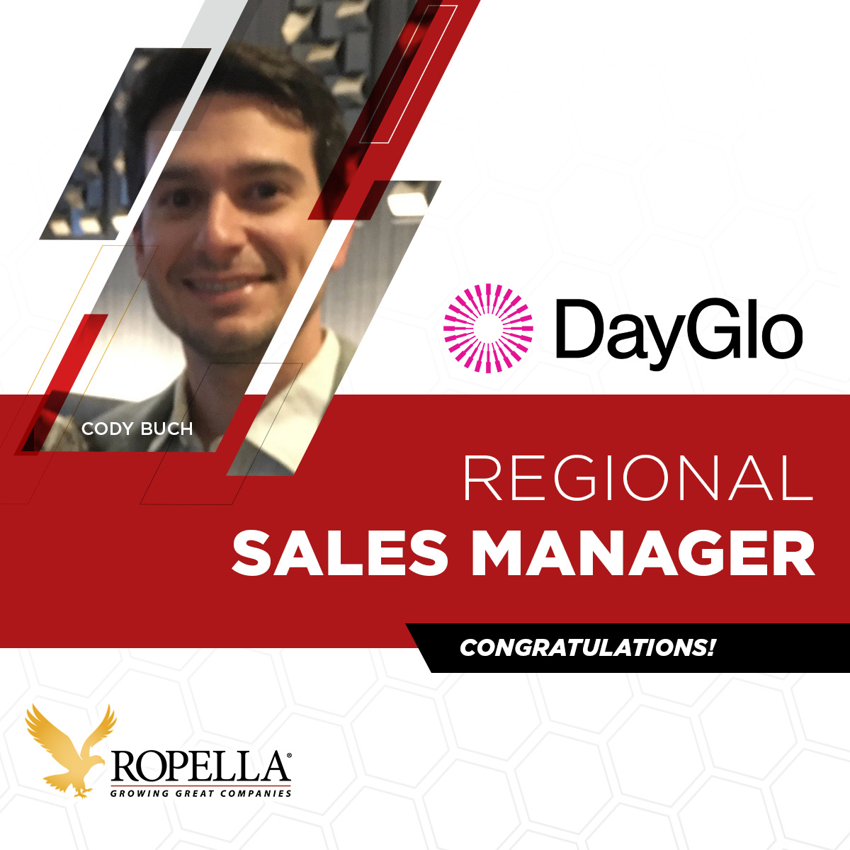 ropella's tweet photo. Ropella solved DayGlo’s search for a regional sales manager! Congratulations! https://t.co/cBglxk5Ugb