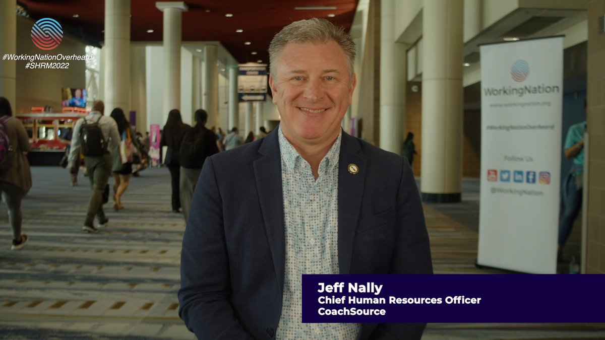 WorkingNation's tweet image. #Certifications and #skillscertificates can apply across the spectrum of jobs. That includes people who coach corporate leaders, @jeffreynally of @CoachSourceLLC told #WorkingNationOverheard at #SHRM22. @SHRM #CauseTheEffect

Watch: youtu.be/zzfoo_BRuXA
