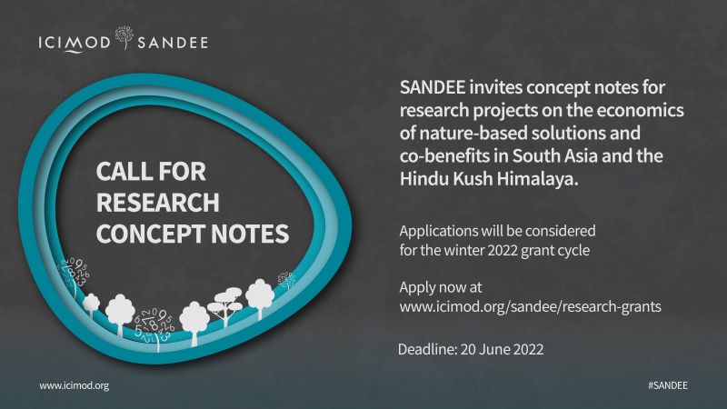 Deadline (June 20) is approaching if you are interested in applying for #SANDEE #ICIMOD research grants
<a href="/fromSANDEE/">SANDEE Secretariat</a> <a href="/ICIMOD/">ICIMOD</a> <a href="/akehaque/">A.K. Enamul Haque</a> <a href="/pranabm1/">Pranab Mukhopadhyay</a>  <a href="/subhrendukp/">Subhrendu K. Pattanayak</a>