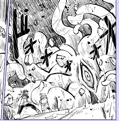 バトル漫画描いてる 