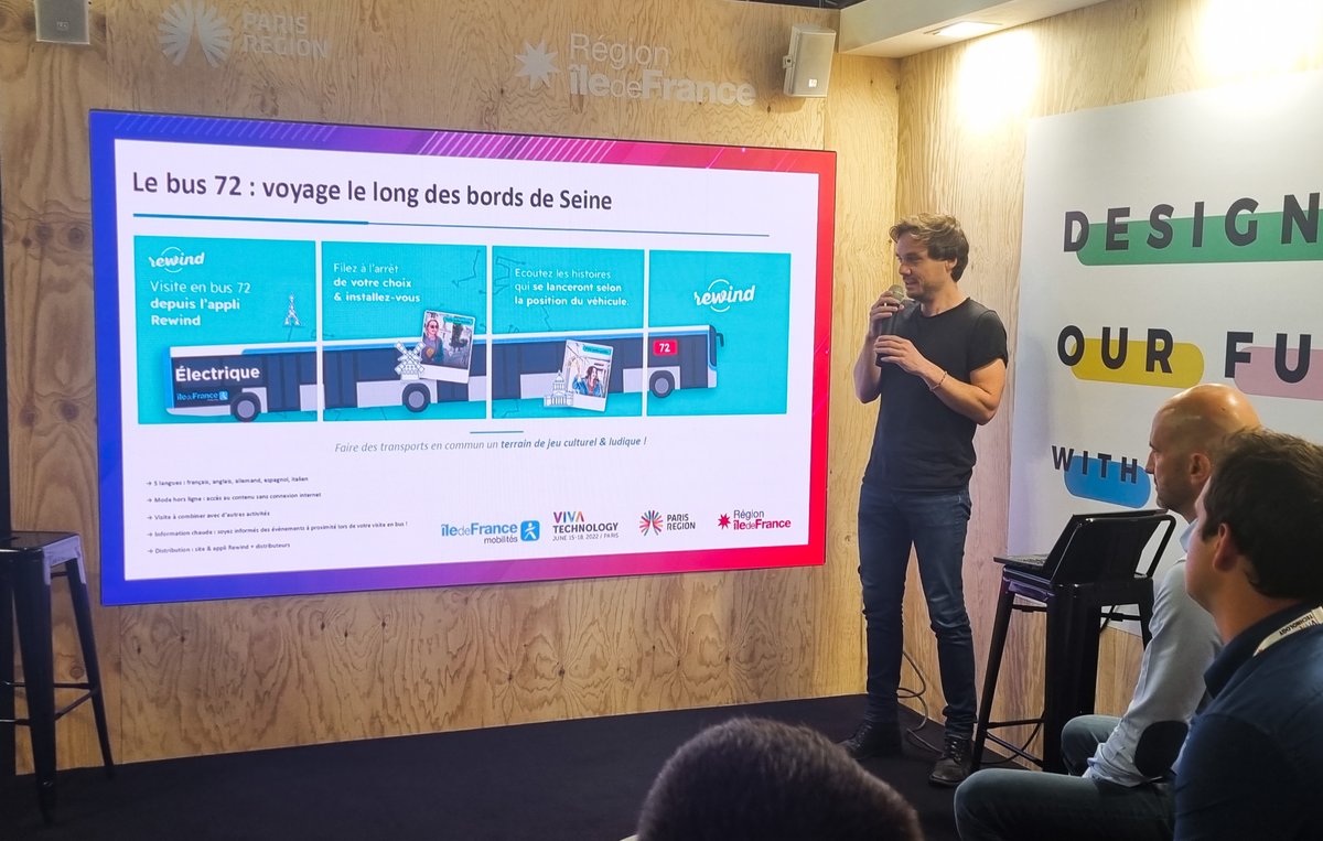 IDFmobilites's tweet photo. @VivaTech 🧐La sélection 2021 du challenge met en valeur 3 startups qui se rejoignent dans un meilleur service aux Franciliens, aux touristes et une meilleure gestion de leur affluence. Des innovations qui viennent à point pour absorber la croissance du tourisme actuelle en Île-de-France🚀 https://t.co/bNrwpE0fkG