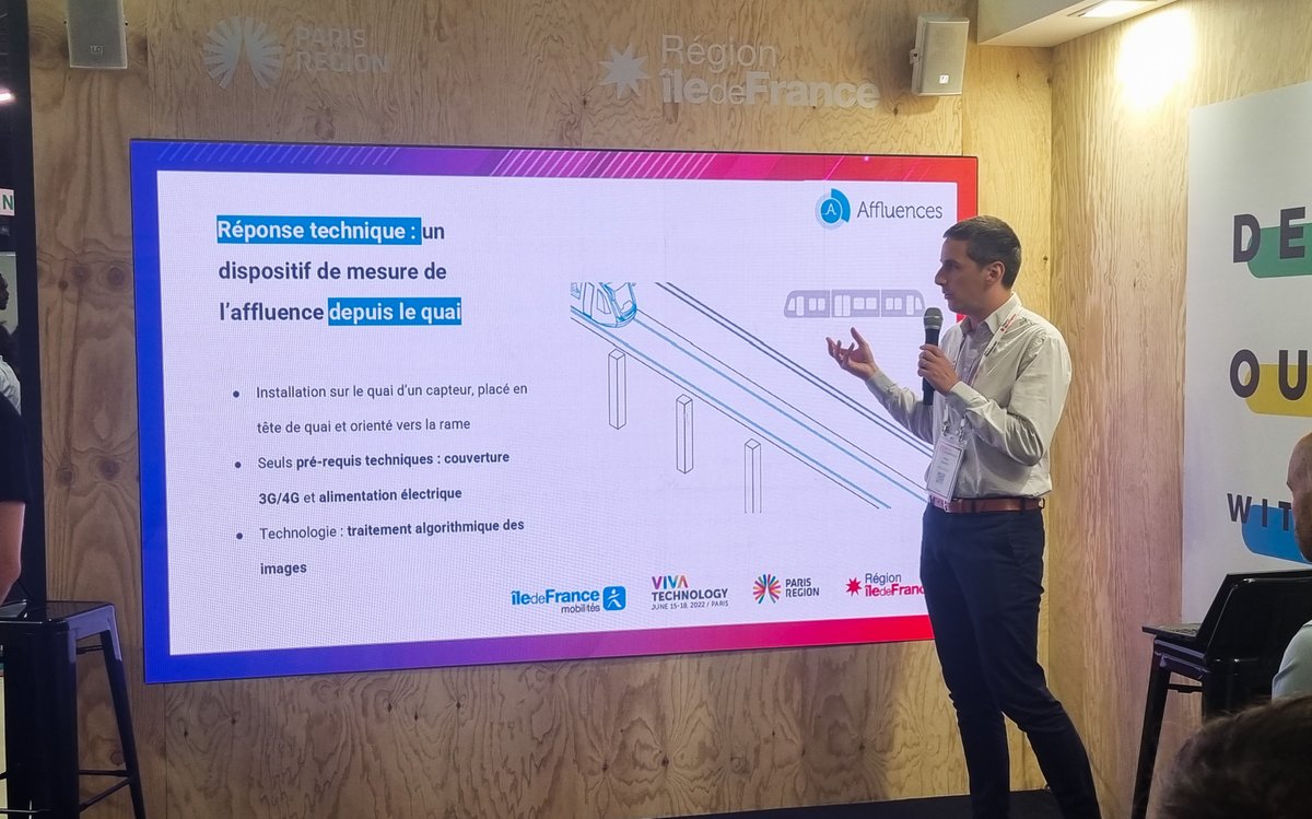 IDFmobilites's tweet photo. @VivaTech 🧐La sélection 2021 du challenge met en valeur 3 startups qui se rejoignent dans un meilleur service aux Franciliens, aux touristes et une meilleure gestion de leur affluence. Des innovations qui viennent à point pour absorber la croissance du tourisme actuelle en Île-de-France🚀 https://t.co/bNrwpE0fkG