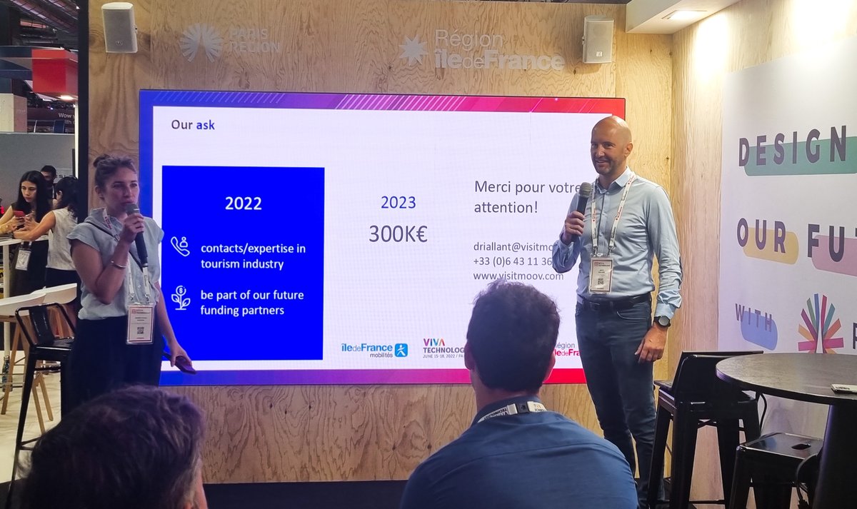 IDFmobilites's tweet photo. @VivaTech 🧐La sélection 2021 du challenge met en valeur 3 startups qui se rejoignent dans un meilleur service aux Franciliens, aux touristes et une meilleure gestion de leur affluence. Des innovations qui viennent à point pour absorber la croissance du tourisme actuelle en Île-de-France🚀 https://t.co/bNrwpE0fkG