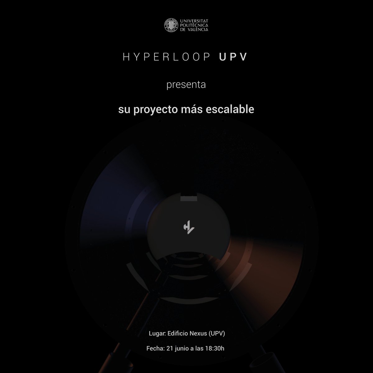 hyperloopupv's tweet photo. Hyperloop UPV presentará el martes 21 de junio a #AURAN, el primer vehículo prototipo de la historia capaz de levitar de forma eficiente.

Así como la infraestructura necesaria para su funcionamiento, un #tubo de 20 metros de longitud.

¡Te esperamos en la @upv!
#ShapingTheFuture https://t.co/tCcycR3QZN