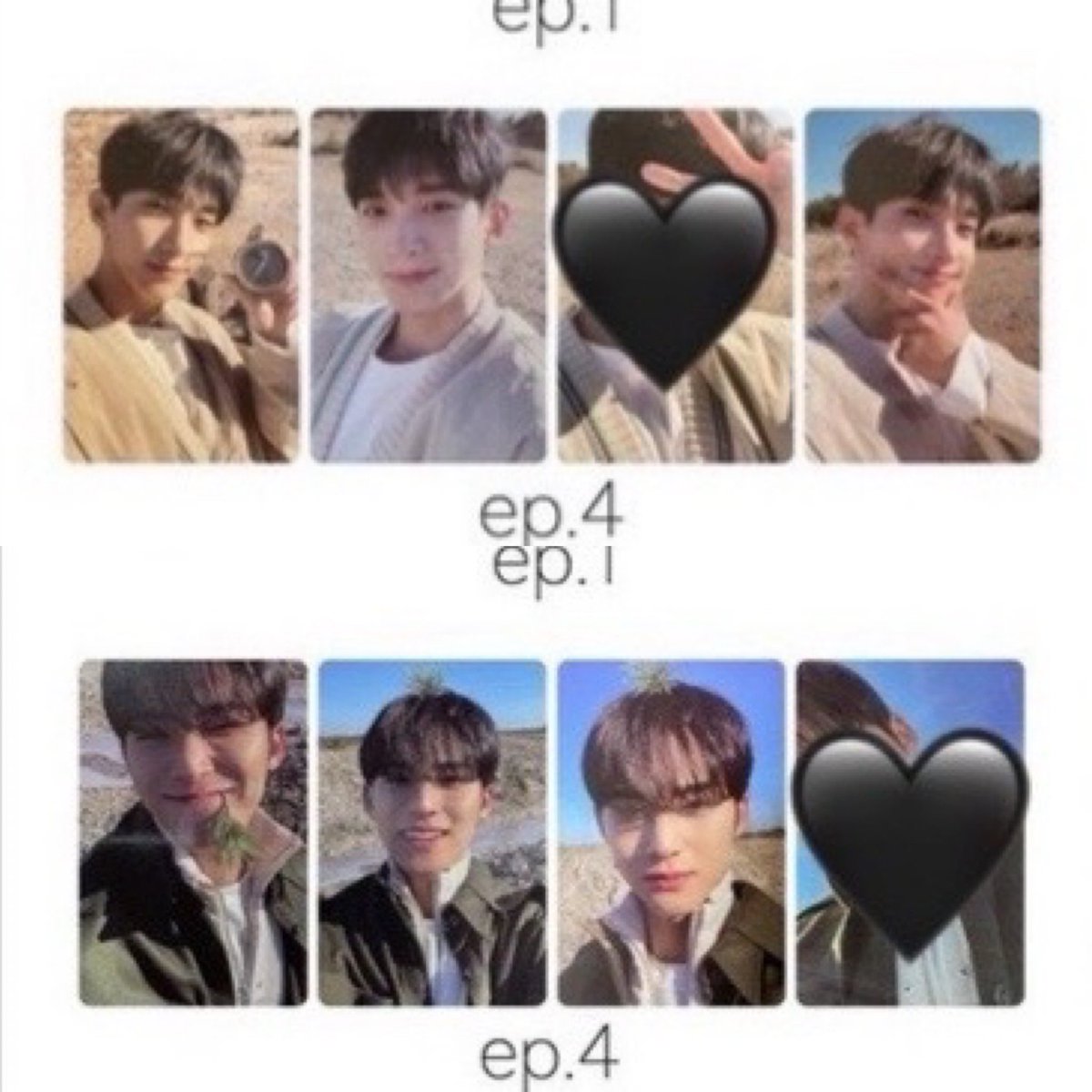 aricara13's tweet photo. SEVENTEEN セブチ 
Face The Sun トレカ 交換　ep4

譲:クプス、ウォヌ、ミンハオ、ディノ

求: 同種ドギョム、ミンギュ(2枚目スタンプなしのもの)

郵送希望

よろしくお願いします！
別ツイートに他epのものあります！ https://t.co/v6yElCOPh9