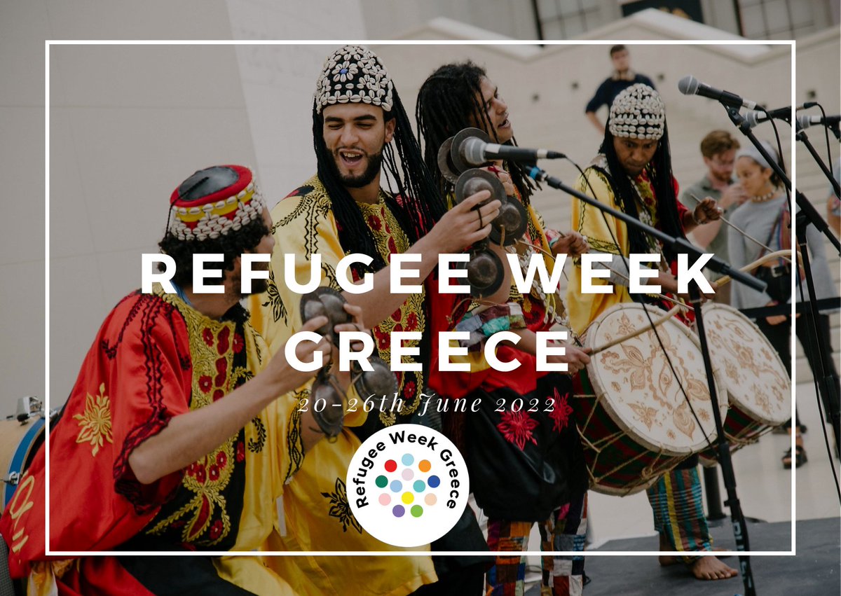 UNHCRGreece's tweet photo. On the occasion of #WorldRefugeeDay,we have the great pleasure to invite you to the event launching the first-ever “Refugee Week Greece”.
📆Tuesday,21 June,at 18:00
📍Serafio,City of Athens
Together with #AthensComicsLibrary, #CityofAthens & @RefugeeWeek https://t.co/qbZYTx0GGL https://t.co/PTRAEVZD0B