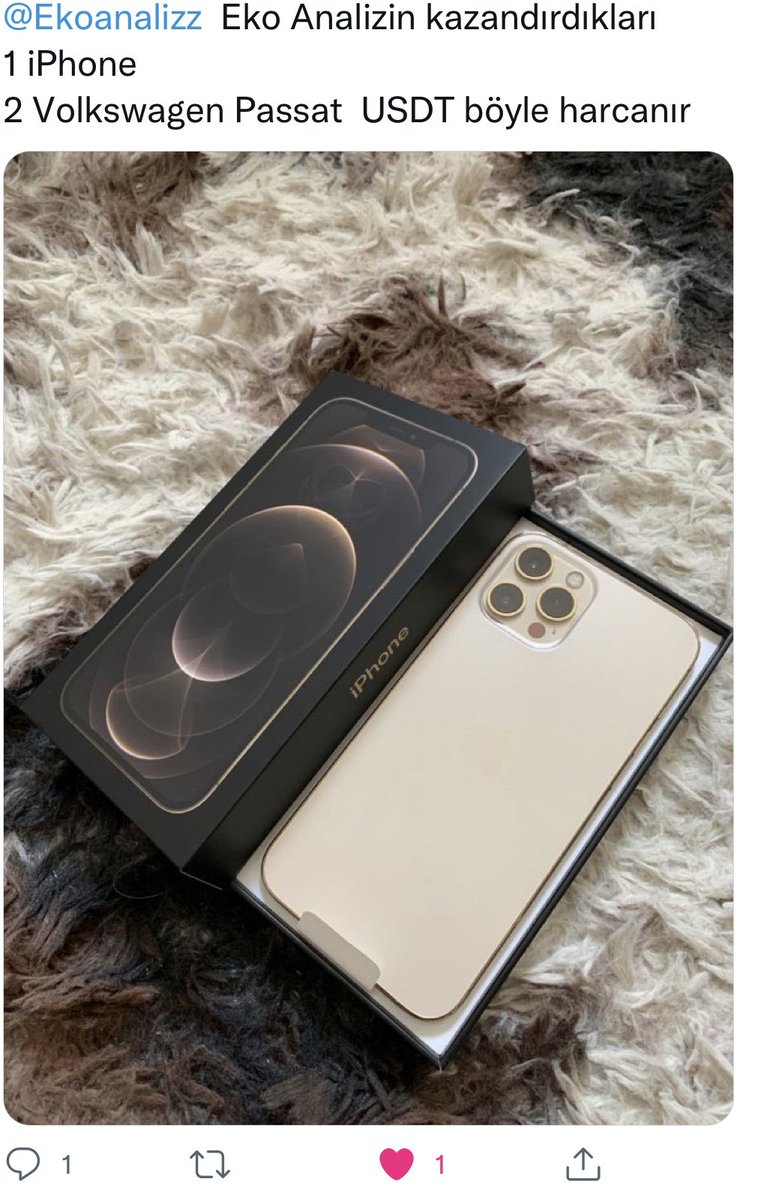 Hayırlı uğurlu olsun dayı Allah sürekli kazanmayı nasip etsin . 🙏 

Türkiye alım gücü düşmüş olabilir ama Eko ailesinde alım gücü artmış gözüküyor Buda beni mutlu ediyor. Allah birinizi bin etsin. 

Eko grafik sinyal ve usdt ✋ 

Eğitim şart 👍

#btc #binance #sömürüyoruz