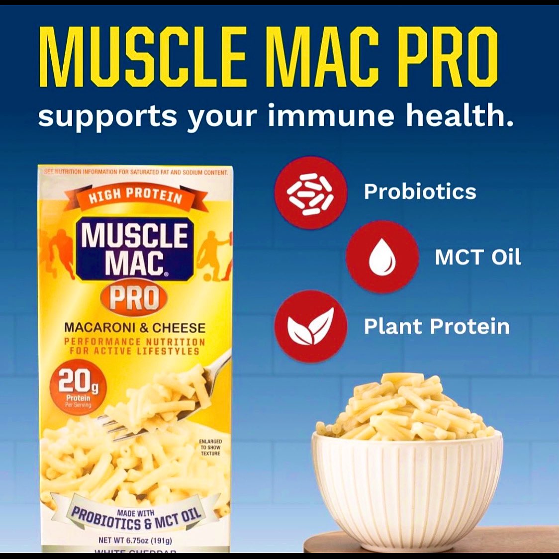 #MuscleMacPro is made with your daily serving of @BC30Probiotics. 

#Probiotics support your gut health and help boost your immune system.