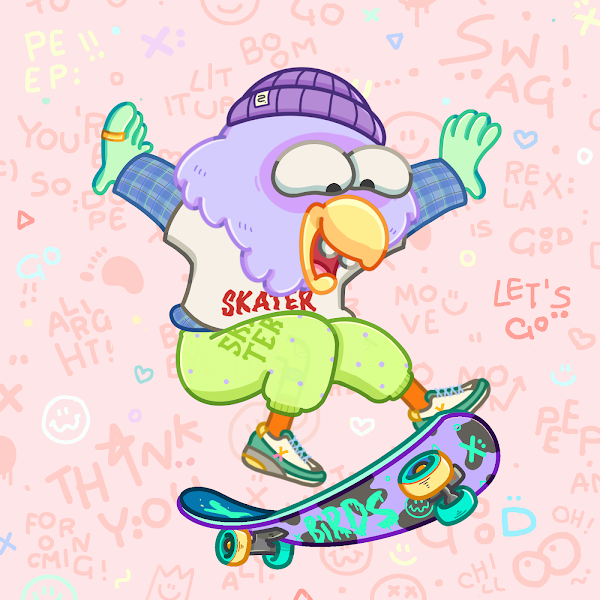 DanielDelivered's tweet photo. Kick push, kick push, and coast ๐น๐ฆ
@SkaterBirdsNFT #BirdsTogetherStrong #KeepOnSkating #ShareYourSkater https://t.co/ZRMQ17n1pL