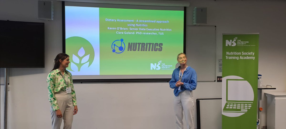 A great day in UCC today for the <a href="/NutritionSoc/">Nutrition Society</a> conference where Ciara and Karen gave a workshop on how to use the Nutritics software as part of the <a href="/NutritionSoc/">Nutrition Society</a> Training Academy. 💡 

Congrats to the <a href="/NutSoc_SC/">The Nutrition Society Student Section</a> for organising such a successful and insightful event. 🎊 #NSIrish22