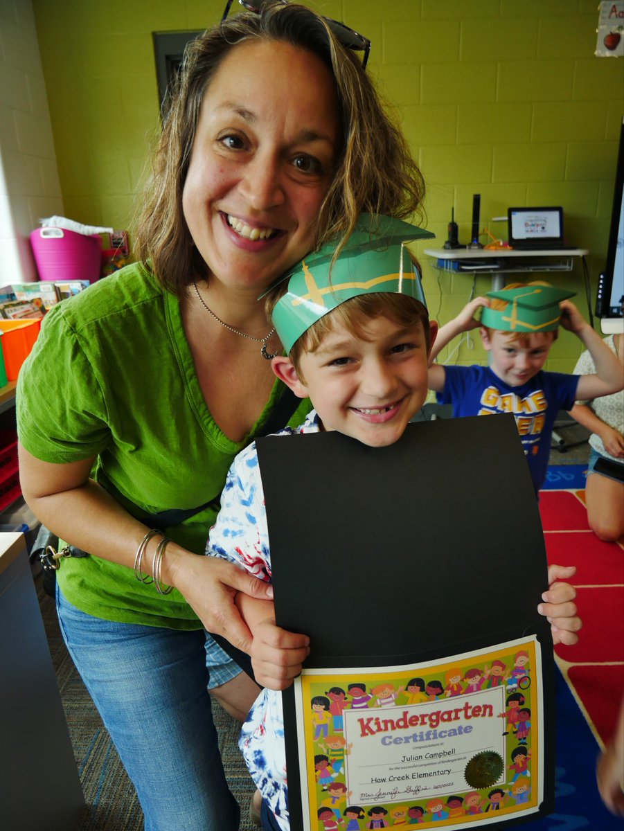 So proud of our kindergarten grad!! First grade, here we come! ❤️👨‍🎓🤘