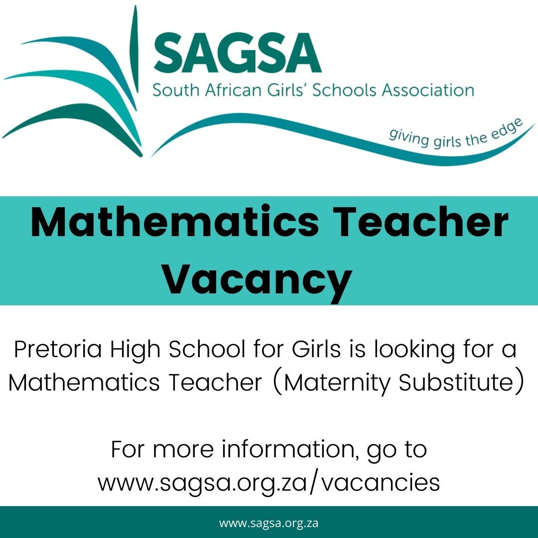 SAGSAorg's tweet photo. @PtaGirlsHigh is looking for a Mathematics teacher. To view the vacancy, please follow this link: https://t.co/5VmzcRPCqT https://t.co/SPy5qihm9u