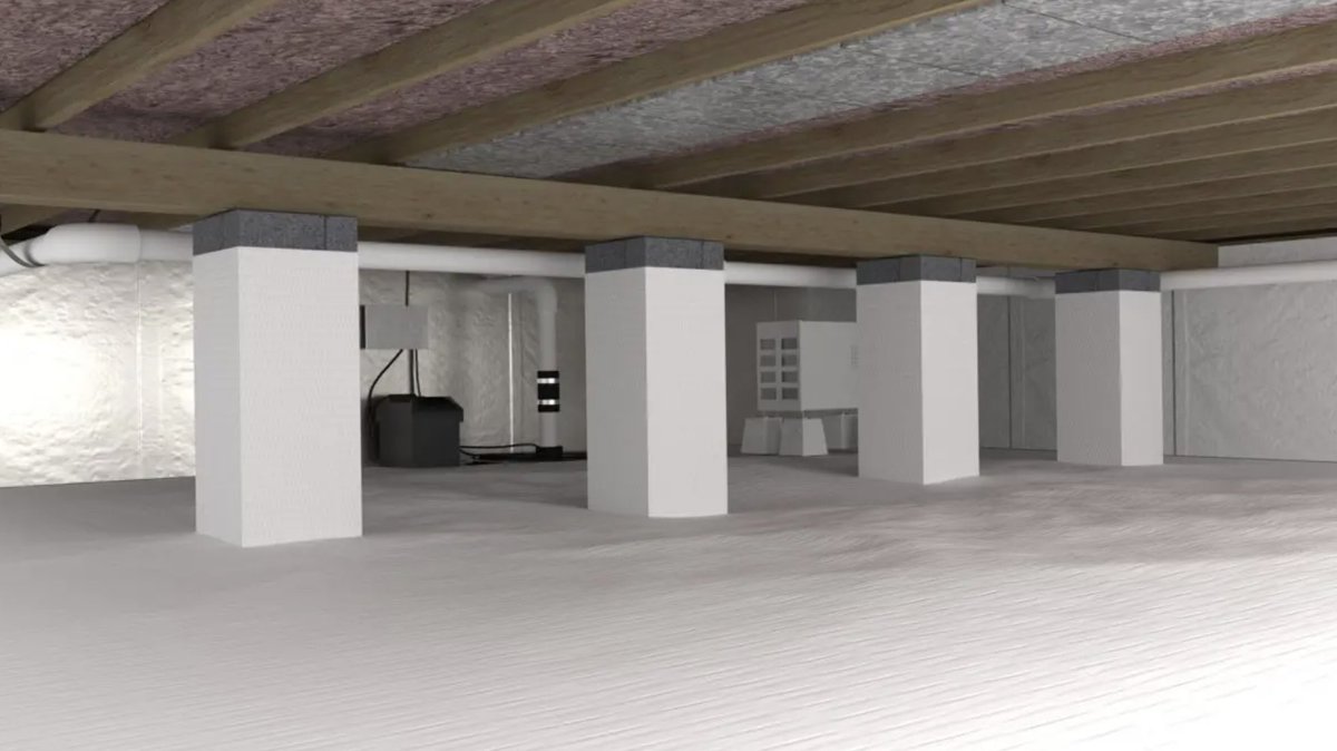 FoundationPros's tweet photo. Crawl space encapsulation helps your crawl space stay clean and dry. Insulating it can help save money, lower your home’s energy use, and results in better air quality. Call today for a quote! To read more about the benefits, check out our blog post: https://t.co/Lh41fzO7Oy https://t.co/P26beENEuN