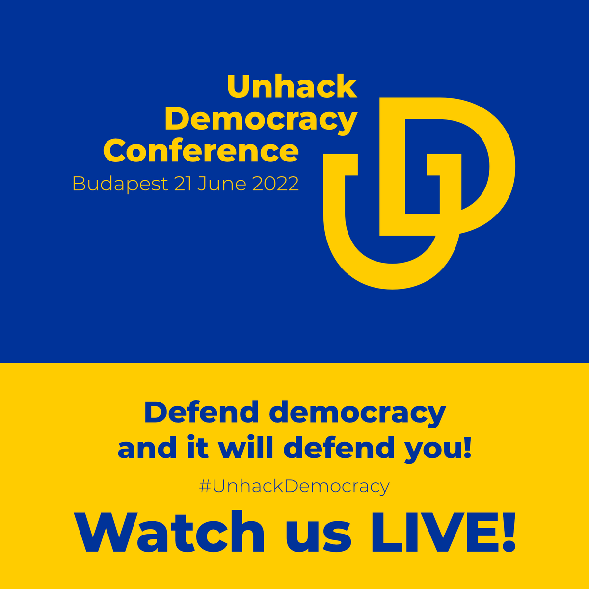 Unhack Democracy 🇭🇺🇪🇺 🇺🇦 (@unhackdemeu) on Twitter photo Watch our conference organised in partnership w <a href="/FunkyCitizens/">Funky Citizens</a> LIVE on <a href="/euobs/">EUobserver</a> on 21/06 from
9:30 CET. Check out the programme ‼️bit.ly/3xQEnJM w speakers from #Belarus #Ukraine #US #UK #Poland & tweet us your questions!
Thank you <a href="/blackseatrust/">BlackSeaTrust</a> <a href="/gmfus/">German Marshall Fund</a> <a href="/andrassyuni/">Andrássy Universität</a> 🙏 Watch our conference organised in partnership w <a href="/FunkyCitizens/">Funky Citizens</a> LIVE on <a href="/euobs/">EUobserver</a> on 21/06 from
9:30 CET. Check out the programme ‼️bit.ly/3xQEnJM w speakers from #Belarus #Ukraine #US #UK #Poland & tweet us your questions!
Thank you <a href="/blackseatrust/">BlackSeaTrust</a> <a href="/gmfus/">German Marshall Fund</a> <a href="/andrassyuni/">Andrássy Universität</a> 🙏