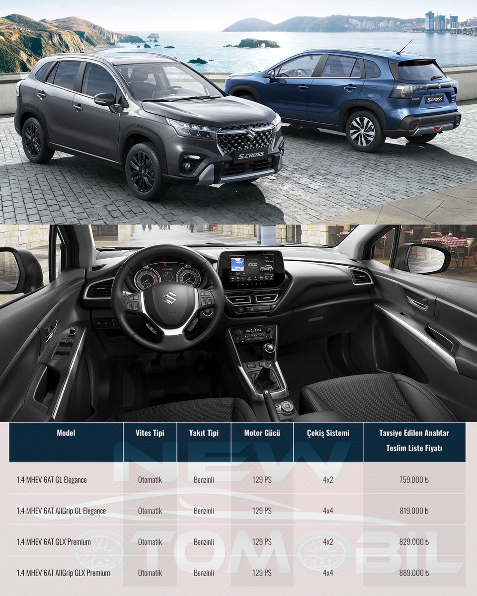 newotomobil's tweet photo. Yeni Suzuki S-Cross Türkiye'de satışa sunuldu...
#suzuki #scross
#suzukiscross
#newsuzukiscross
#suzukiscross2022
#suzukiscross2023
#scross2022 #scros
#scross2023 #szk
#newscross #newcross https://t.co/gk5PAn7UP3