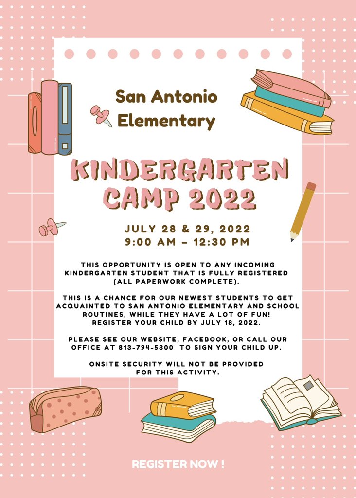 We can’t wait to meet our newest Gophers! Call to register your Kindergartener today.