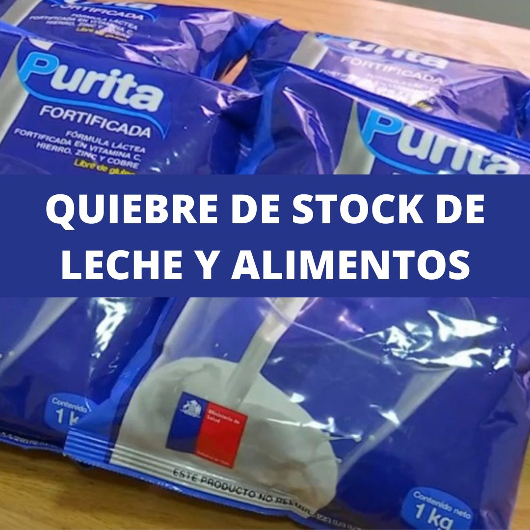 Estimadas vecinas y vecinos hoy reiteramos la información que por primera vez en años nos vemos enfrentados a un desabastecimiento de productos lácteos y alimentos. 
#desabastecimiento #cenabast <a href="/ministeriosalud/">Ministerio de Salud</a> 
 <a href="/MuniColina/">Municipalidad Colina</a>