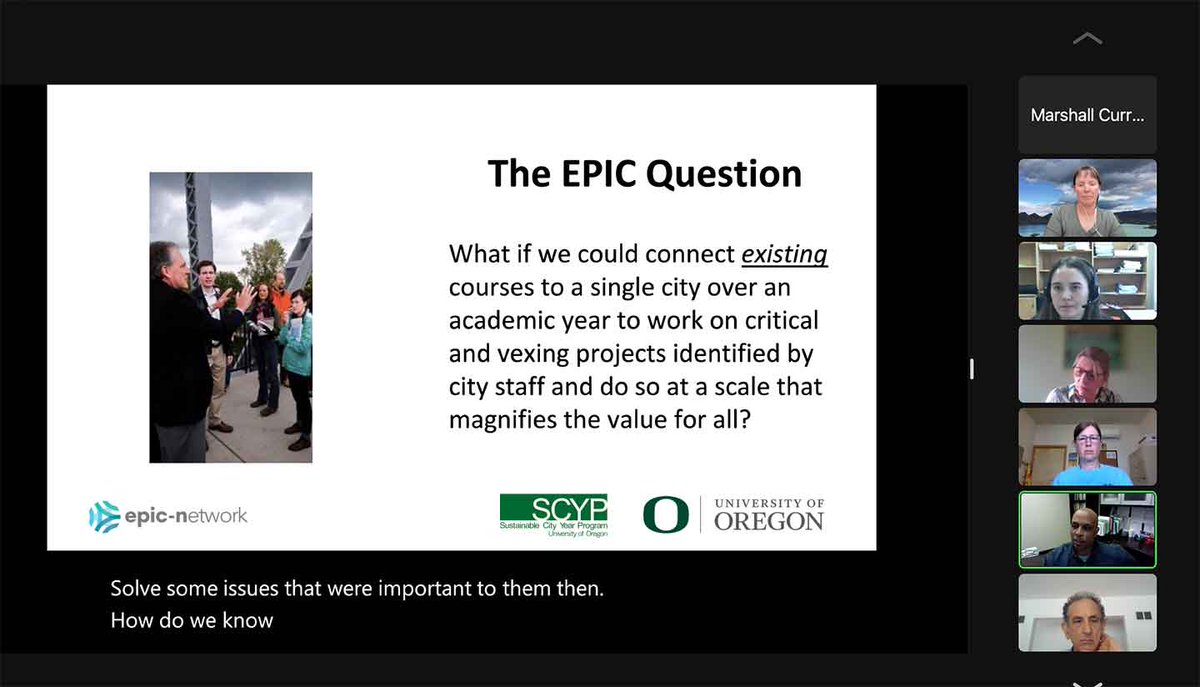 Sustainable Cities Institute (@sci_uo) on Twitter photo SCYP’s Megan Banks has been sharing the UO perspective at the annual EPICN conference this week. A simple question led to the creation of the EPIC model 12 years ago at UO; amazing it is now used across four continents! #EPICN epicn.org <a href="/uoregon/">University of Oregon</a> <a href="/UOEnviroInit/">UO Environment Initiative</a> SCYP’s Megan Banks has been sharing the UO perspective at the annual EPICN conference this week. A simple question led to the creation of the EPIC model 12 years ago at UO; amazing it is now used across four continents! #EPICN epicn.org <a href="/uoregon/">University of Oregon</a> <a href="/UOEnviroInit/">UO Environment Initiative</a>