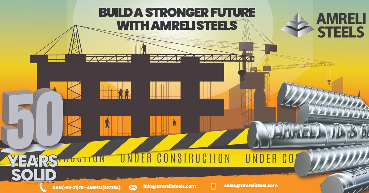MonthlyMelange's tweet photo. Build A Stronger Future With Amreli Steels, Whatever you are building a #home or #commercial project. Choose the best #AmreliSteel 
#BuildingForLife #Building #Project #EarthquakeResistant #IntarnationalStandard #Steels #construction #architecture #Strength 
@amrelisteels https://t.co/9fFvCzEIKw