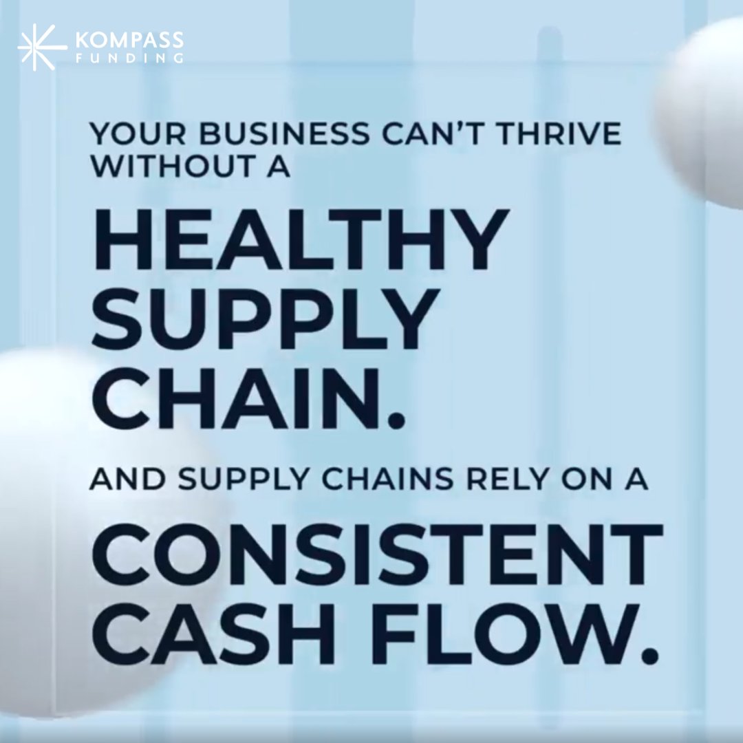 KompassFunding's tweet photo. Strengthen your supply chain with our supplier quickpay program.
#supplychain #cashflow https://t.co/SrdrzmPq2W